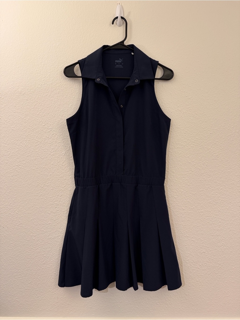Puma Sleeveless Navy Collared Tennis Dress size S